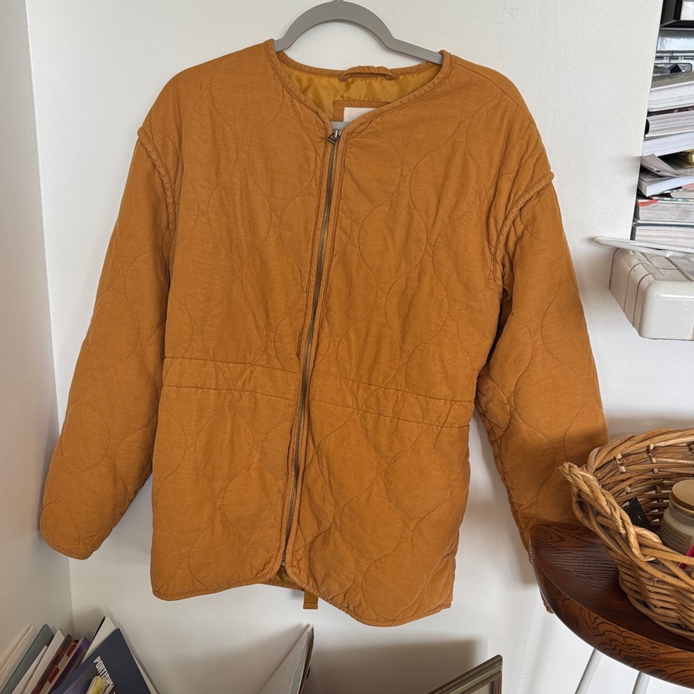 Universal Thread Quilted Jacket in Mustard